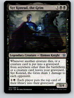 Magic the Gathering Syr Konrad, the Grim Throne of Eldraine MTG Free Shipping! - Image 1