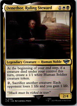 Magic the Gathering Denethor, Ruling Steward The Lord of the Rings MTG - Image 1