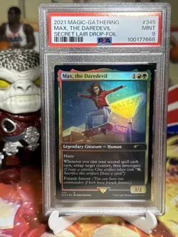 Magic The Gathering MAX, THE DAREDEVIL FOIL Secret Lair Stranger Things PSA 9 - Image 1