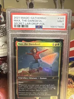 Magic The Gathering MAX, THE DAREDEVIL FOIL Secret Lair Stranger Things PSA 9 - Image 2