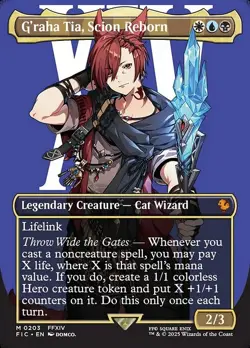 G'raha Tia, Scion Reborn Borderless Regular - Final Fantasy Commander MTG-NM - Image 1