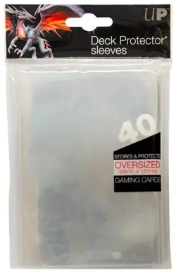 Ultra Pro Oversized Topload Deck Protector Sleeves -Clear- 40 Count- - Image 1