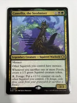 Camellia, the Seedmiser (Promo Pack) [Bloomburrow Promos] non-foil NM - Image 1