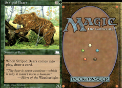 Magic the Gathering -MTG- Striped Bears LP - Image 1