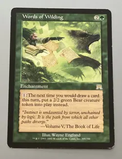 MTG Magic The Gathering Words of Wilding - Image 1