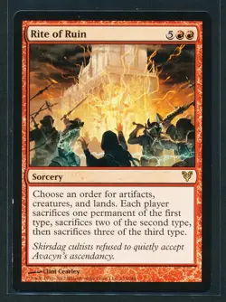 Rite of Ruin - Magic MTG 2012 Avacyn Restored LP/NM - Image 1