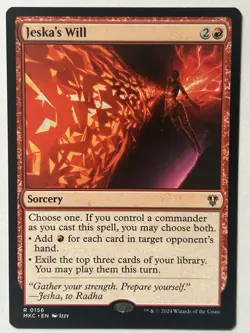 MTG - Jeska's Will #156 - Commander: Murders at Karlov Manor - Near Mint - Image 1
