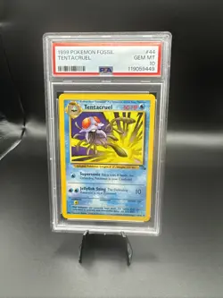 1999 Pokemon Fossil Tentacruel 1st Edition #44/62 PSA 10 - Image 1