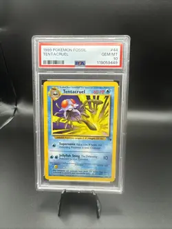 1999 Pokemon Fossil Tentacruel 1st Edition #44/62 PSA 10 - Image 2