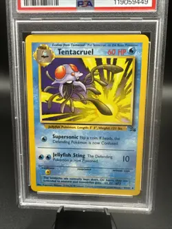 1999 Pokemon Fossil Tentacruel 1st Edition #44/62 PSA 10 - Image 3