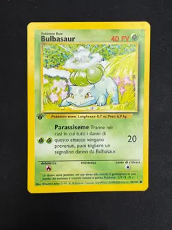 Pokemon Bulbasaur 44/102 Set Base Prima Edizione Wizards ITA Carte Vintage - Image 1