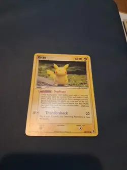 Pokemon TCG Ditto EX Delta Species Card 63/113 Pikachu Regular - Image 1