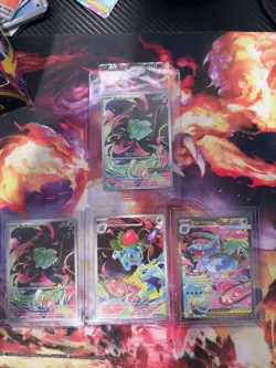Pokemon Card Mega Venusaur SAR, Bulbasaur, Ivysaur IR set 087/063 ME01 - Image 1