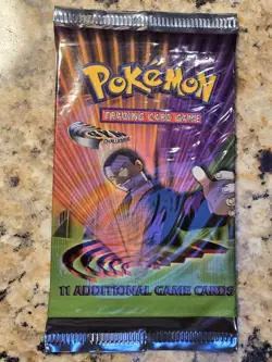 2000 Pokemon GYM CHALLENGE Giovanni Art Booster Pack Factory Sealed - Image 1
