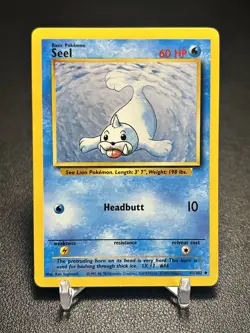 1999 Pokemon Base Set Unlimited Seel 41/102 Uncommon - MP - Image 1