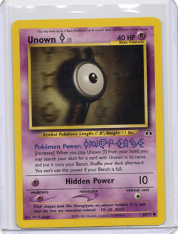 Unown [I] 68/75 Neo Discovery Pokemon TCG Vintage 2001 LP - Image 1
