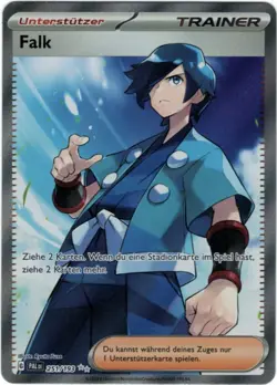 Pokemon Falk Full Art Entwicklungen in Paldea PAL 251/193 Near Mint Deutsch - Image 1