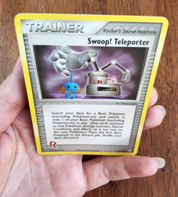 Pokemon TCG Swoop! Teleporter EX Team Rocket Returns 92/109 uncommon 2004 NM - Image 5