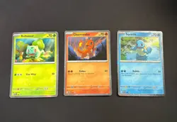 Pokemon TCG Scarlet & Violet 151 Poster Collection Black Star Promo Starters Set - Image 2