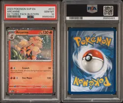 2023 POKEMON SVP EN-SV BLACK STAR PROMO #011 ARCANINE PSA 10 GEM MINT - Image 3