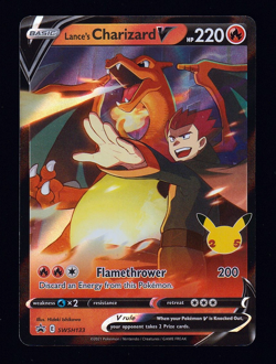 Pokemon TCG: Sword & Shield - Lance's Charizard V SWSH133 SWSH Promo NM 1 - Image 1