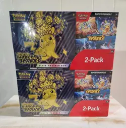 SEALED: Pokemon Surging Sparks Elite Trainer Box + Booster Bundle COSTCO 2-PACK - Image 1