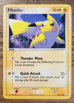 Pikachu 78/110 LP EX Holon Phantoms 2006 Pokemon - Image 1