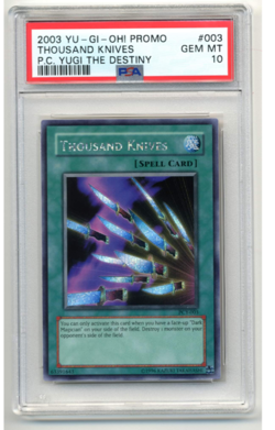 Yugioh Thousand Knives PCY-003 Prismatic Secret Rare PSA 10 - Image 1