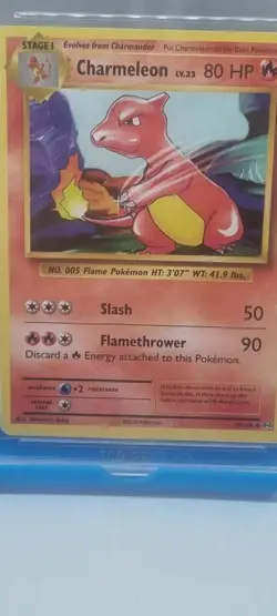 TCG 7.5 CHARMELON #10 2016 POKEMON XY EVOLUTIONS GRADED TRADING CARD GAME SLAB - Image 2