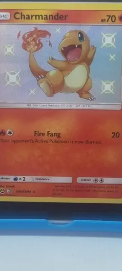 SGC 9.5 2019 Pokemon Card Charmander Hidden Fates SV6/SV94 Holo Shiny Rare VAULT - Image 2
