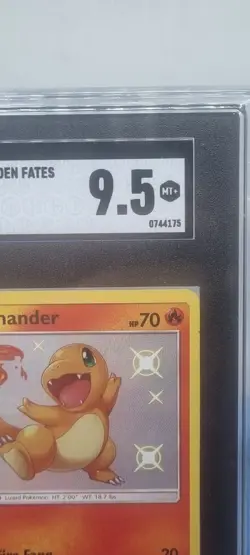 SGC 9.5 2019 Pokemon Card Charmander Hidden Fates SV6/SV94 Holo Shiny Rare VAULT - Image 4