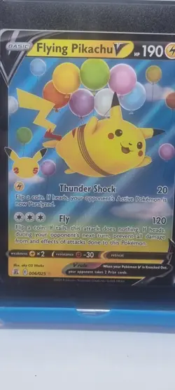2021 Pokemon Celebrations 006/025 Flying Pikachu V HOLO Card SGC 9.5 Mint+ Rare - Image 2