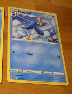 POKEMON STARS ETINCELANTES FRANCAISE CARD CARTE Prinplouf 036/172 FR JCC NM - Image 1