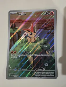 Pokemon Victini Jumbo Full Art Promo Card SVP 208: Black Bolt/White Flare M/NM - Image 1
