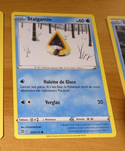 POKEMON STARS ETINCELANTES FRANCAISE CARD CARTE STALGAMIN 034/172 FR JCC NM - Image 1