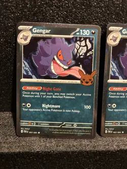 Gengar (Cosmos Holo) 057/091 Trick or Trade 2024 Pokemon Card TCG - Image 2