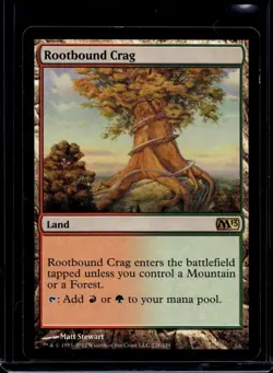 MTG Rootbound Crag Magic 2012 M12 #228 Magic The Gathering Card Rare - Image 1