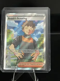 Brock's Scouting Full Art Holo Ultra Rare Card 179/159 Sv09: Journey Together - Image 1
