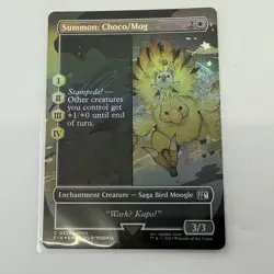 Summon Choco/Mog Borderless Final Fantasy Foil MTG NM/M - Image 1