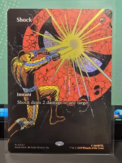 Shock - 0027 - M - Borderless - Foil - Marvel's Spider-Man - MTG - NM/M - Image 1
