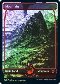 13x Mountains Foil Full Art Innistrad Crimson Vow Mint/nm Rare Mtg Magic Promo - Image 1