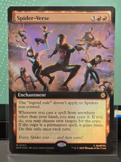 2025 MTG Spider-Verse (Extended Art) Marvel's Spider-Man foil - Image 1