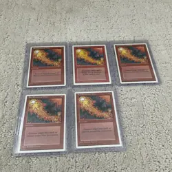 Lot of (5) 1995 Red Elemental Blast English Alternate 4th Edition RARE mtg - Image 1