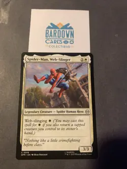 1x Spider-Man, Web-Slinger - MTG Magic - Marvel's Spider-Man Eternal - NM - Image 1