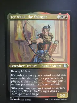 Tor Wauki the Younger NM ETCHED FOIL Commander: Dominaria United MTG FREE SHIP - Image 1