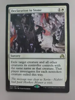 MTG Declaration in Stone Shadows over Innistrad Regular Rare - Image 1