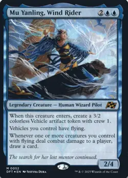 MTG Mu Yanling, Wind Rider Foil NM Aetherdrift Magic 52 nm pack fresh - Image 1
