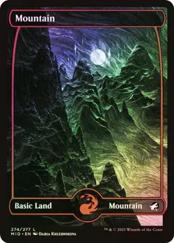 13x Mountains Foil Full Art Innistrad Midnight Run Mint/nm Rare Mtg Magic Promo - Image 1