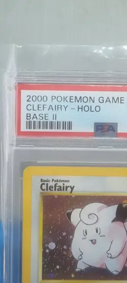 PSA 6 CLEFAIRY HOLO 6/130 2000 POKEMON BASE 2 / BASE II / BASE SET 2 Vintage TCG - Image 3