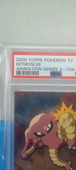 PSA 9 Hitmonlee #106 Pokemon 2000 Topps TV Animation Series 2 Foil Mint Vintage - Image 3